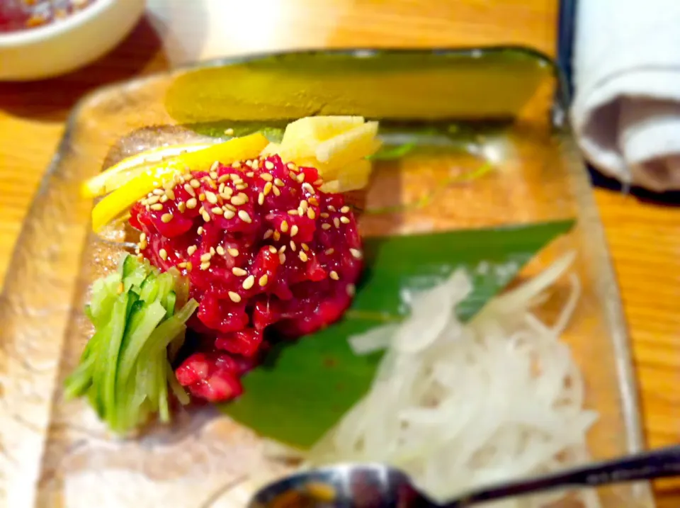 Kumamoto wagyu beef tartare|Mak Toniさん