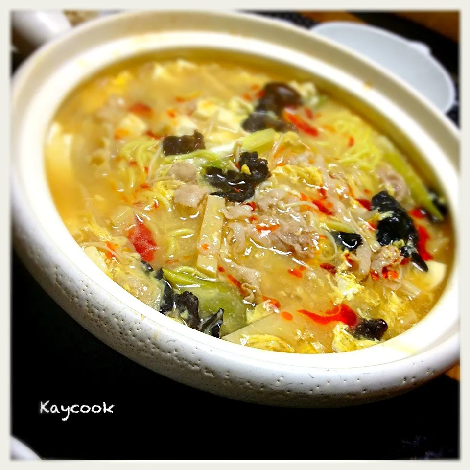 今シーズン２度目のお鍋は、酸辣湯麺〜🍲|Asahimaruさん