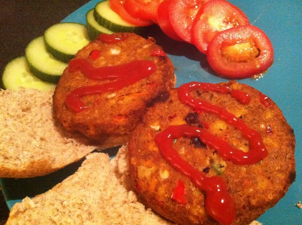 Moroccan veggie burger x 2|Nick Hiderさん