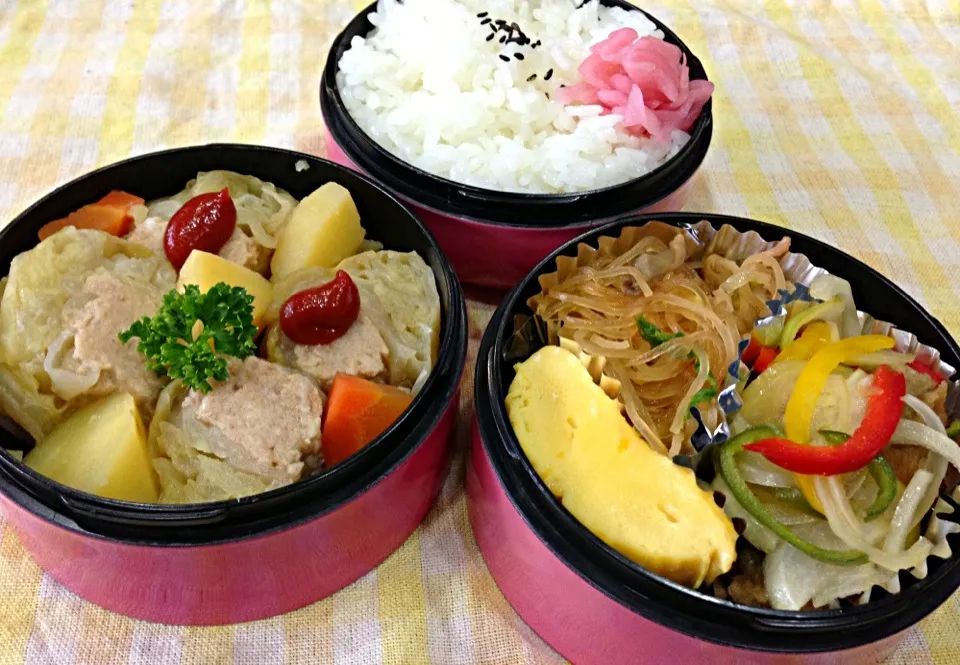 Snapdishの料理写真:9月27日 週末三段弁当 No.70|sakuramochiさん