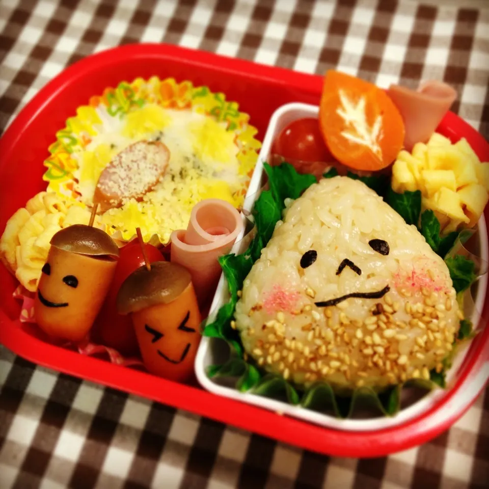 秋の遠足お弁当(=ﾟωﾟ)ﾉ|ひよさん