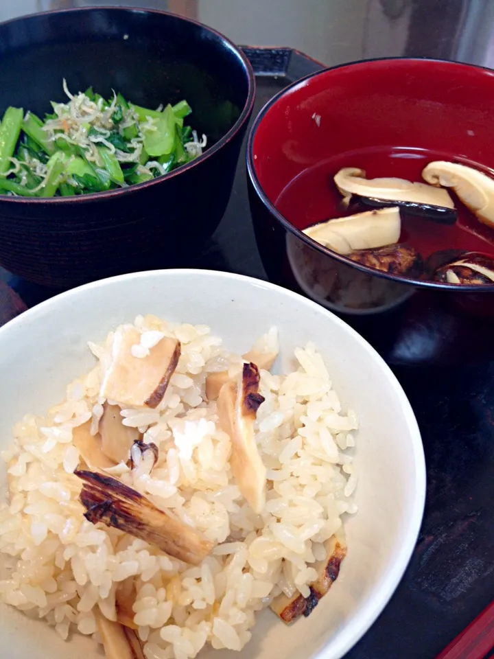 【おかん飯】松茸づくしな朝ご飯|renさん