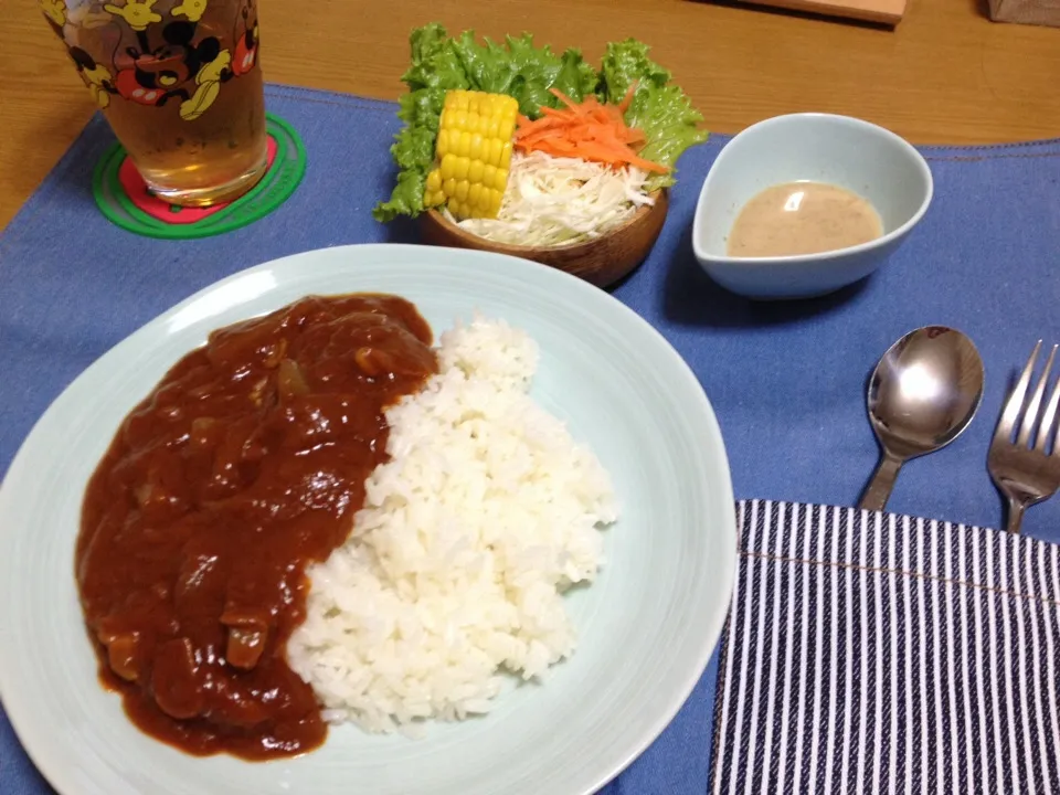 ハヤシライスメインの晩ご飯|miyamegu**さん