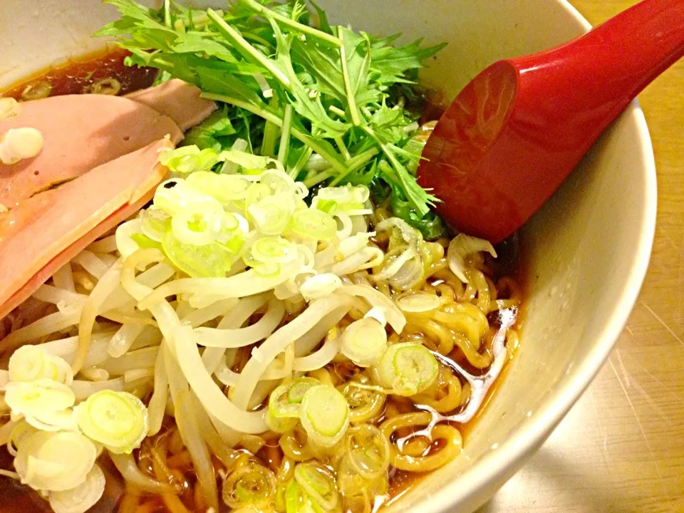 札幌ラーメン彩未監修袋生麺で夕食🍜🍜|かずみさん