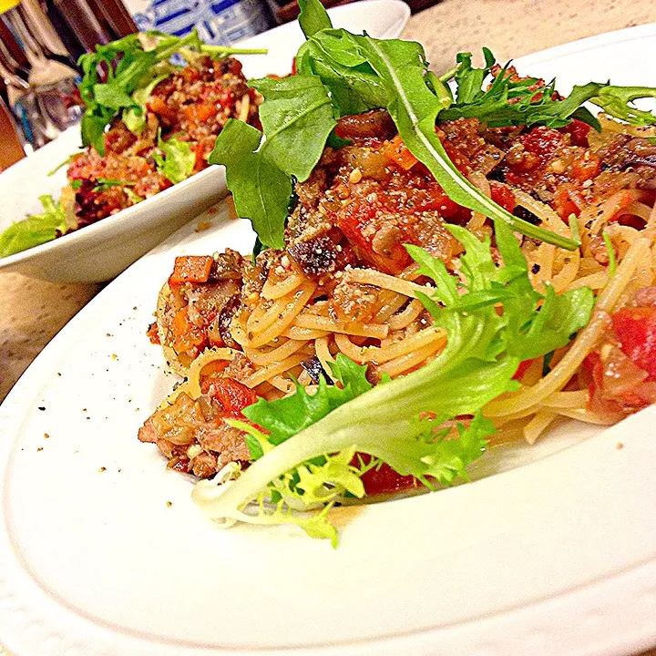 ragù alla bolognese with leftover vege 残り物野菜でラグーソーススパゲティ|Yuka Nakataさん