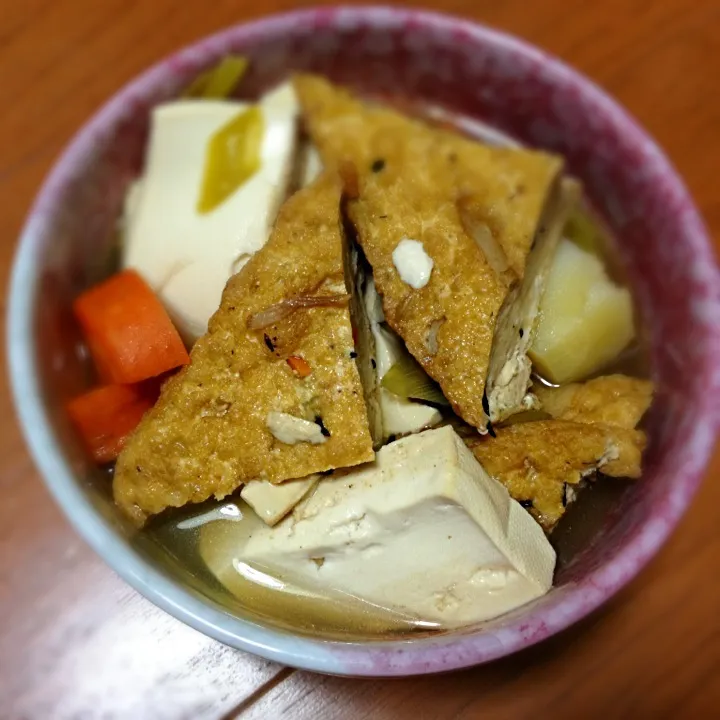 じゃがいも、あげ豆腐、木綿豆腐のスープ|Sakura.Kさん