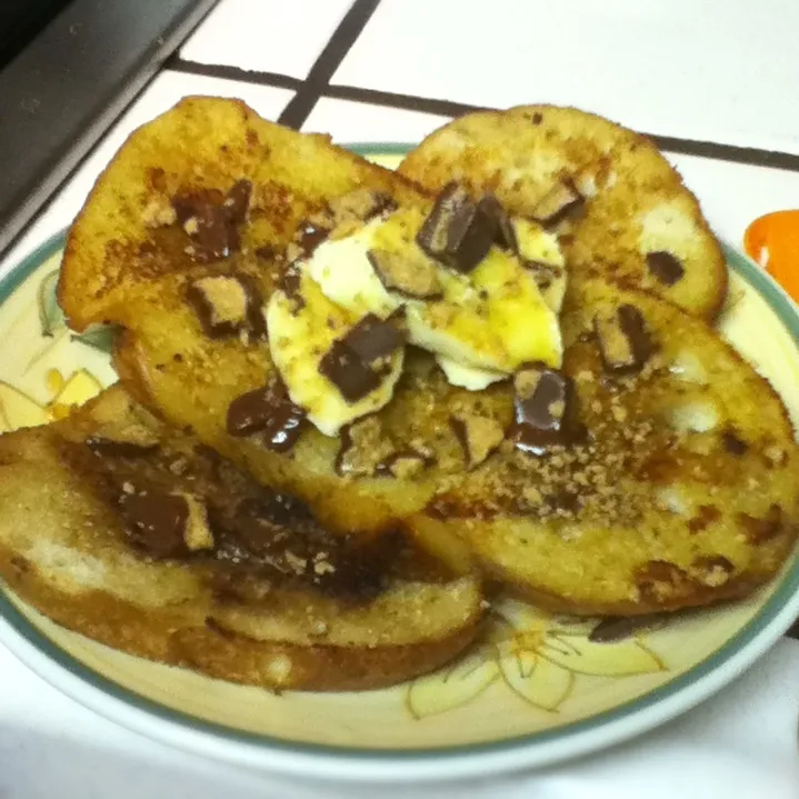 Chocolate peanut butter cup French toast|Sai linさん