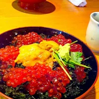 Snapdishの料理写真:生うにとすじこ丼|森 成美さん