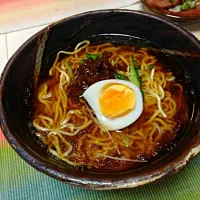 ジャージャンみそをのっけたラーメン|sokoさん