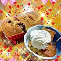 チョコパウンドケーキ（生クリーム添え）|ユリカさん