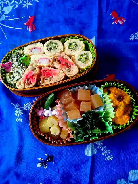 旦那様が作る玉子焼きお弁当♪ヽ(´▽｀)/|ゆず( ˘ ³˘)♥さん