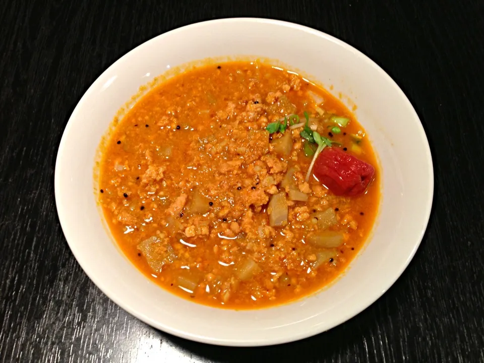 鶏ひき肉とナンコツとレンコンのキーマカレー|ハギーさん