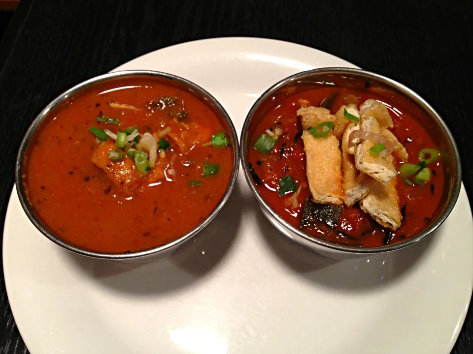 ひじきと干ししいたけのトマトカレー&噂の！地鶏と大根の梅カレー|ハギーさん