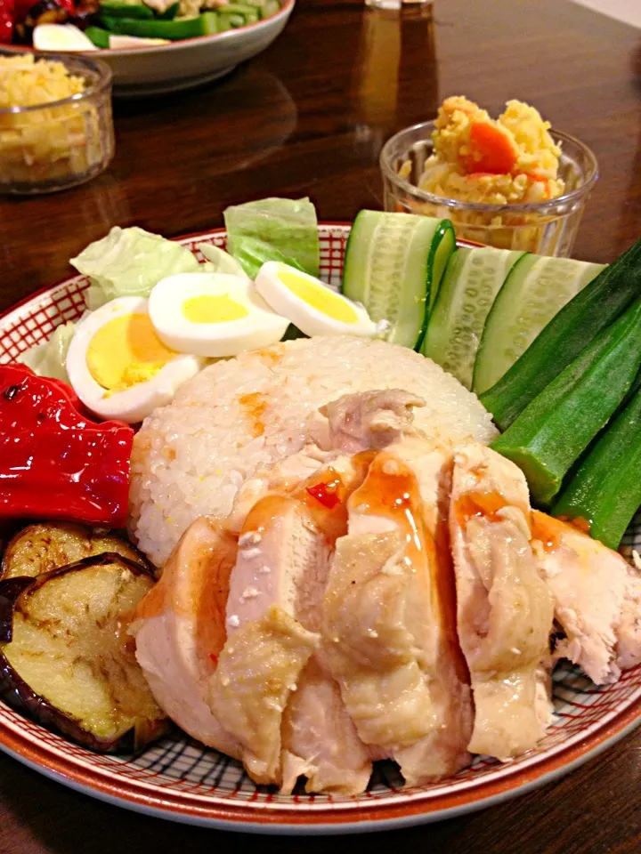 💓炊飯器で作るシンガポールチキンライス|くぽさん