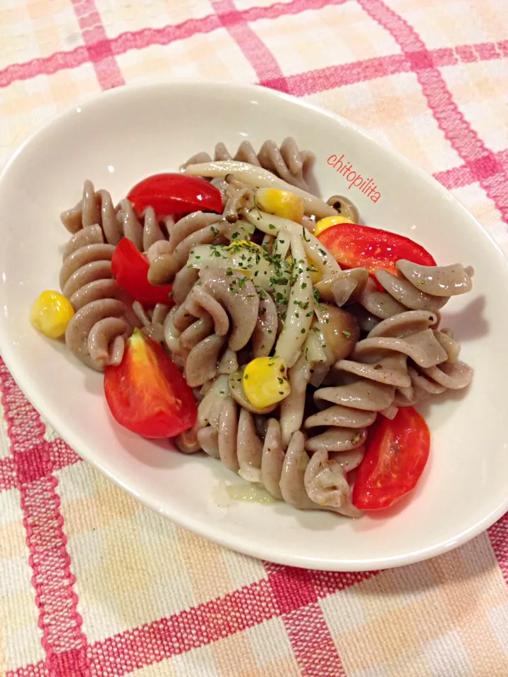 Buckwheat pasta salad|chitopilitaさん