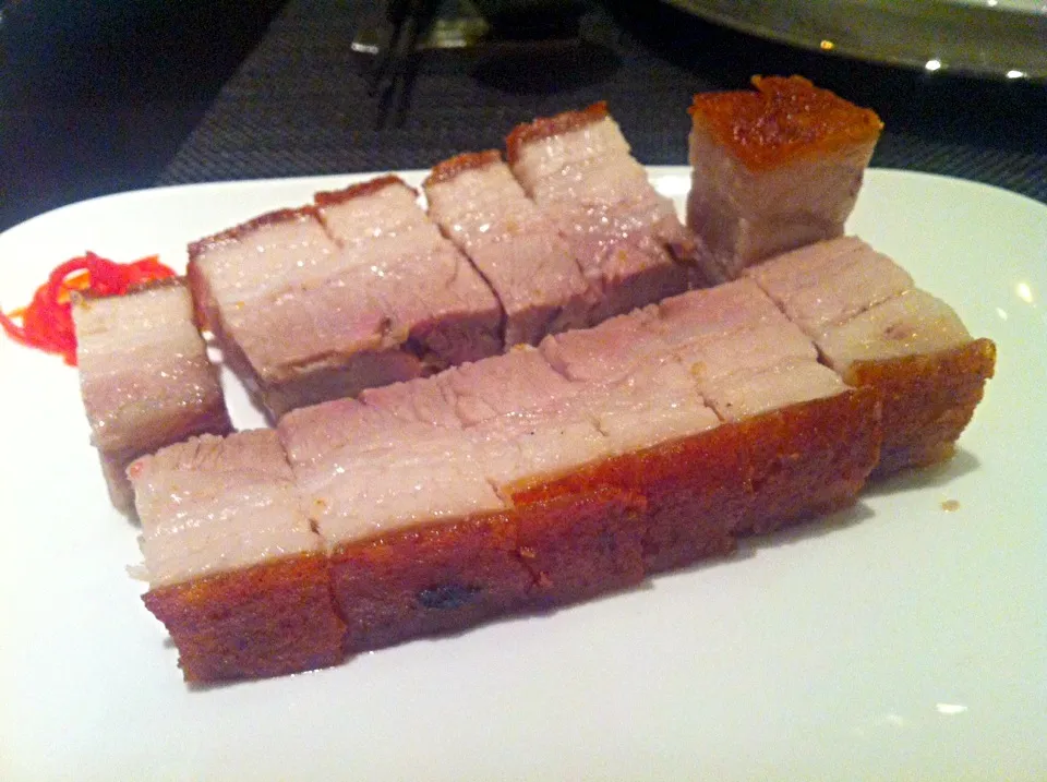 Snapdishの料理写真:Roasted pork belly with crispy crust|skyblueさん