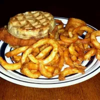 chicken waffle sandwich from Jack in the Box special order|Patricia McGrathさん