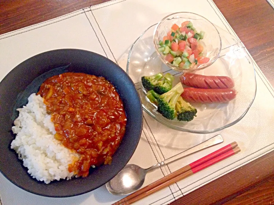 くららさんの料理 スプーンで食べる‼夏のトマト🍅ときゅうりのサラダ⭐また、作りました。|亀井恵美さん