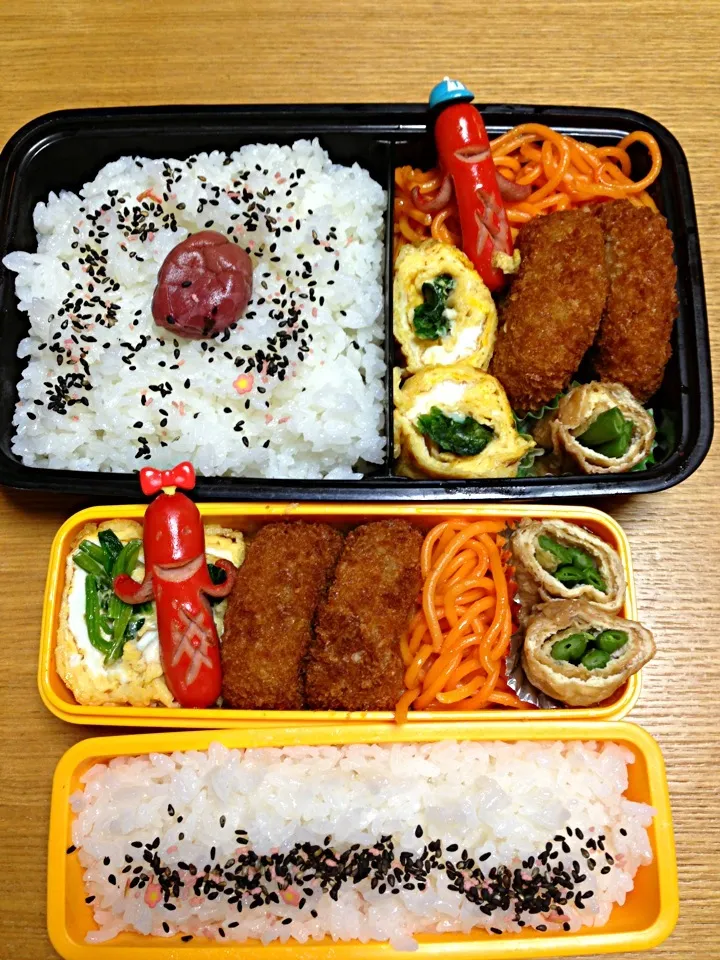 Snapdishの料理写真:９月３０日2人弁当|川上千尋さん