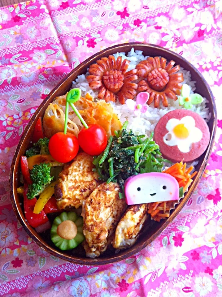 Snapdishの料理写真:今日の息子のお弁当2013/09/30|ミホさん