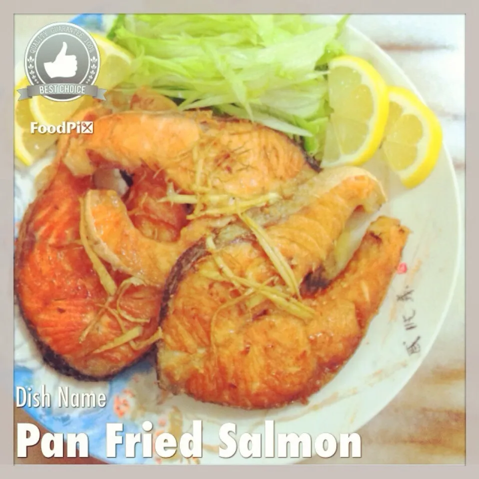 Pan fried salmon freshly bought at wet market|laumeikuanさん