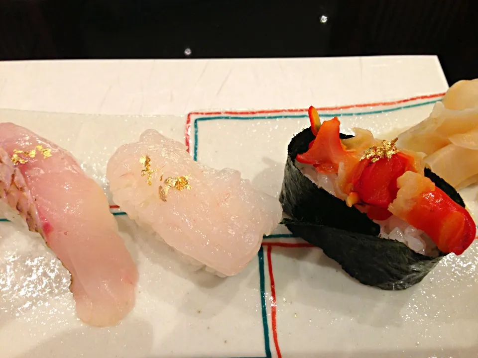 Snapdishの料理写真:赤西貝 白海老 のどぐろ|あきらさん