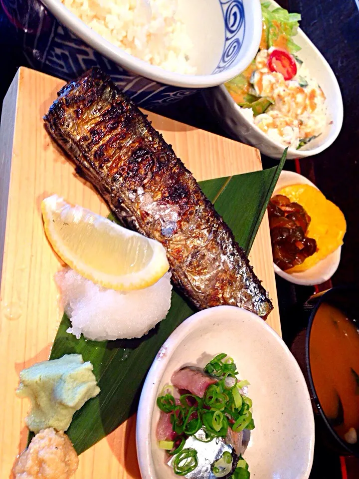 秋刀魚定食|くみくみさん