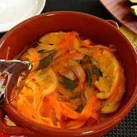 チキンとオレンジの煮物|おなおさんさん