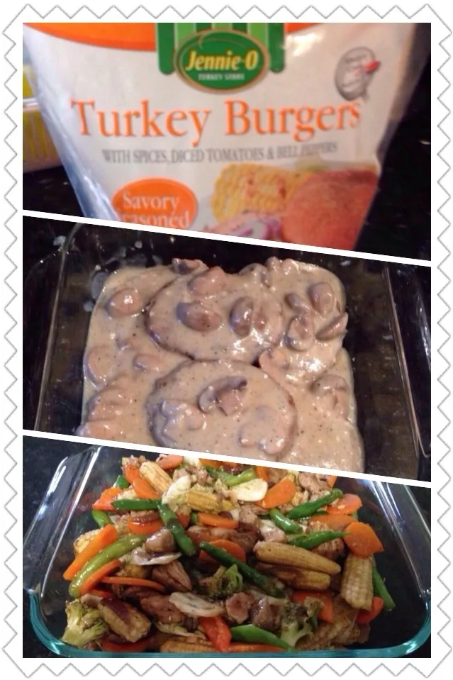 Turkey burger steak with mushroom sauce & buttered vegies|Milagros Raymundo Peraltaさん