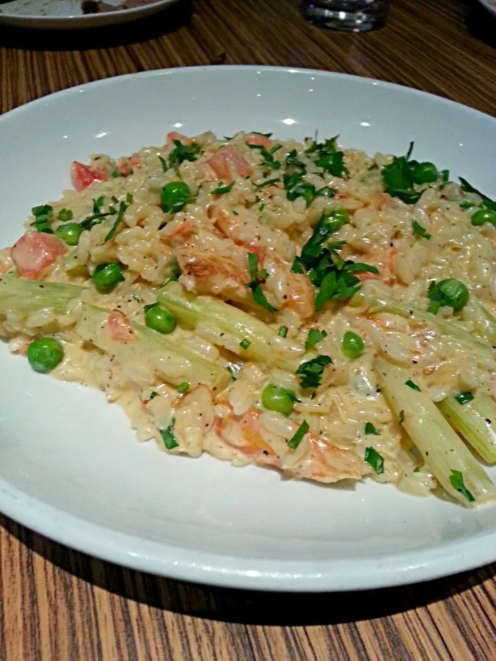 Crab asparagus & cherry tomatoes risotto|Phinarasuさん