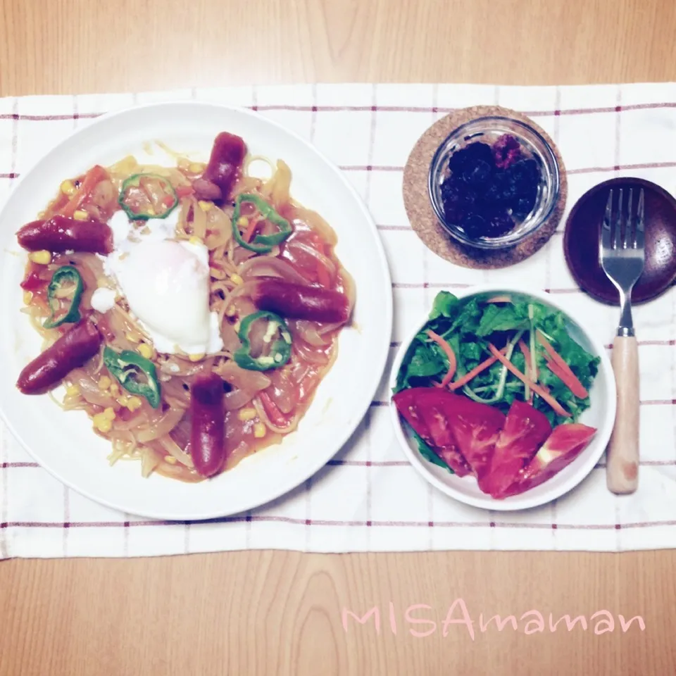 名古屋名物🌟あんかけパスタDinner|みさmamanさん