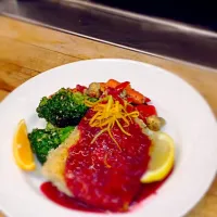 Panko Crusted Arctic Char with a Blackberry-Lime Sauce|Shaun Hudsonさん