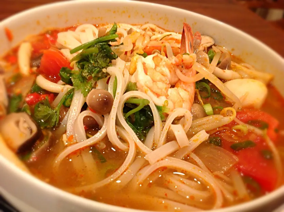 Snapdishの料理写真:トムヤムクンラーメン👍👍👍|krittさん