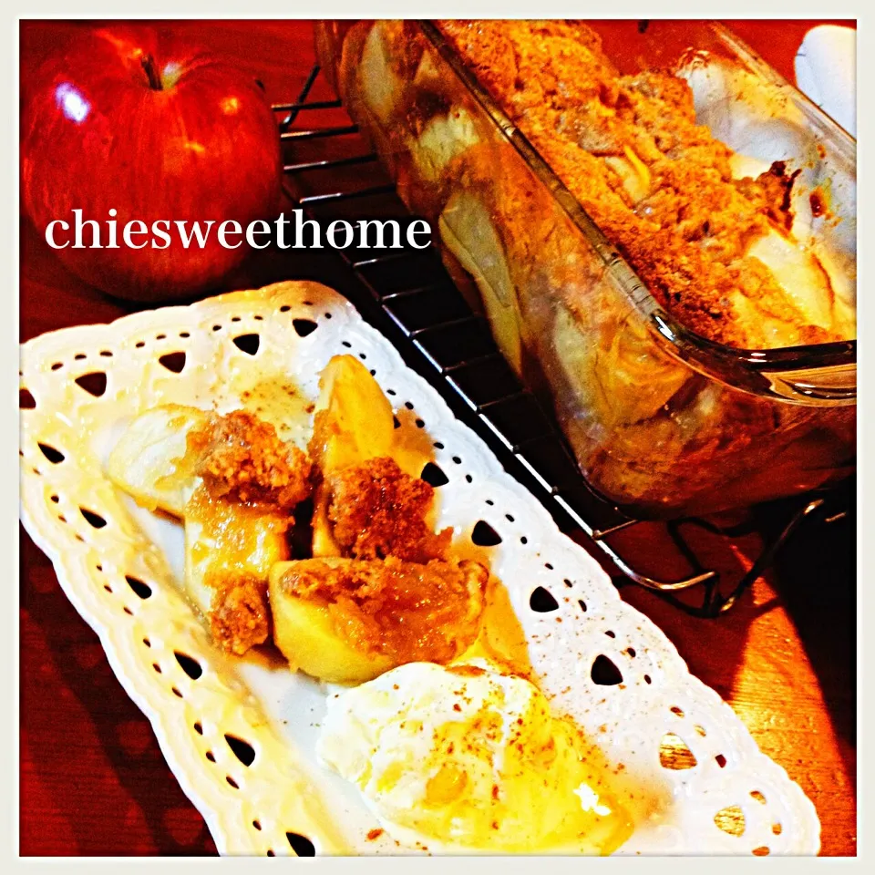 Yuka Nakataさんの料理 Classic Apple crumble🍎|chieko ♪さん