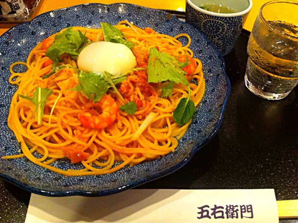 Spaghetti with prawn in tomato sauce|Doris Wong 🐰さん