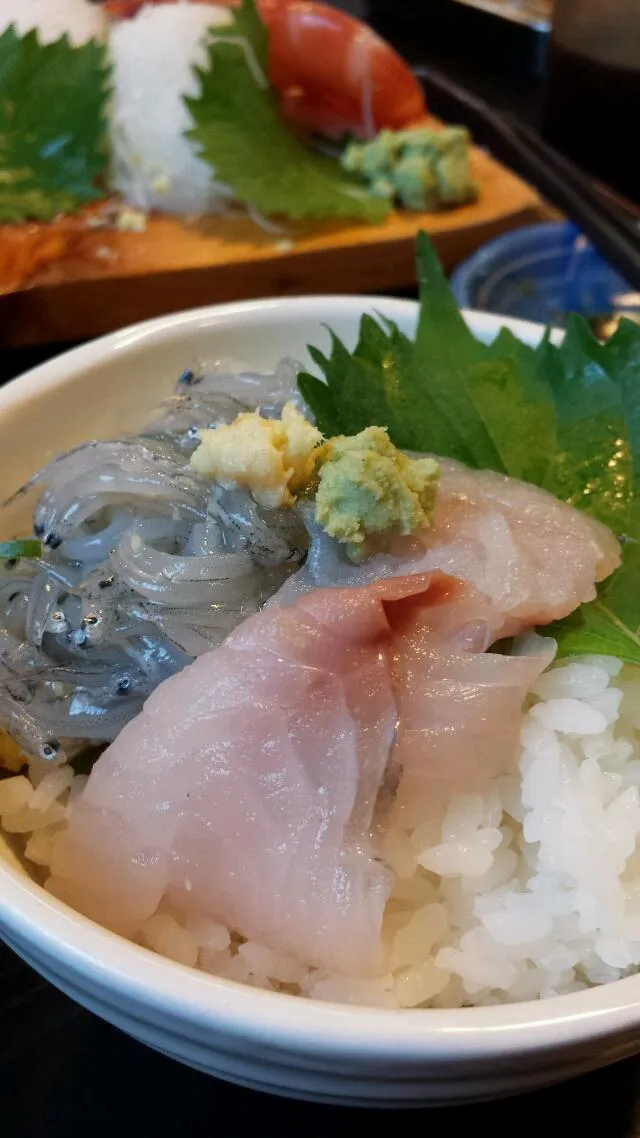 【沼津港 どんむす】刺身をゴハンに！自作の海鮮丼|うめロクさん