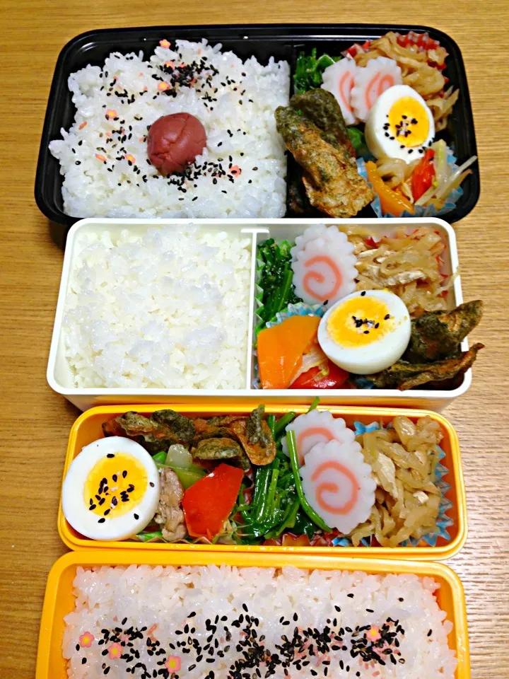 １０月３日３人弁当|川上千尋さん