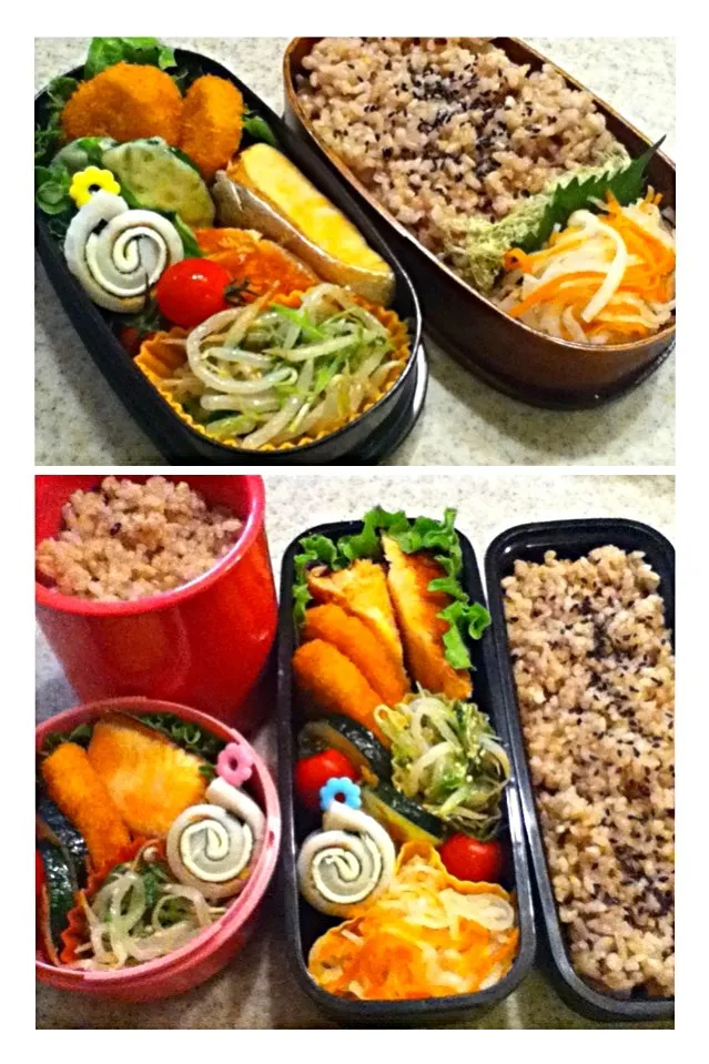 Snapdishの料理写真:10/3  みんなのお弁当|naoさん