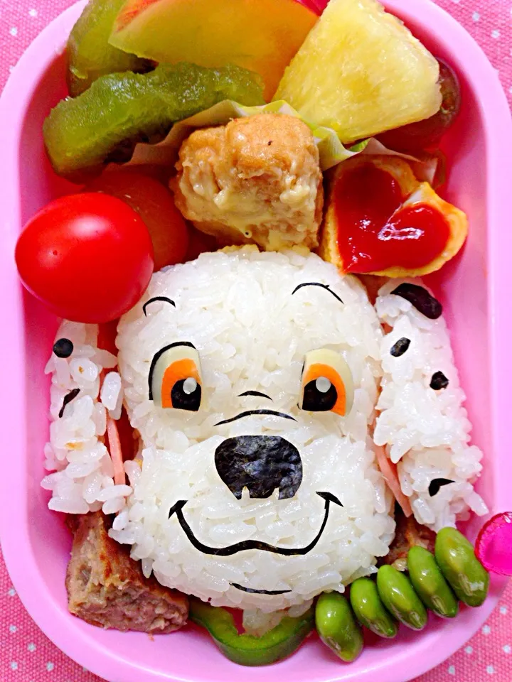 Snapdishの料理写真:Lunch box☆One Hundred&One Dalmatians🐶101匹わんちゃん|🌈Ami🍻さん