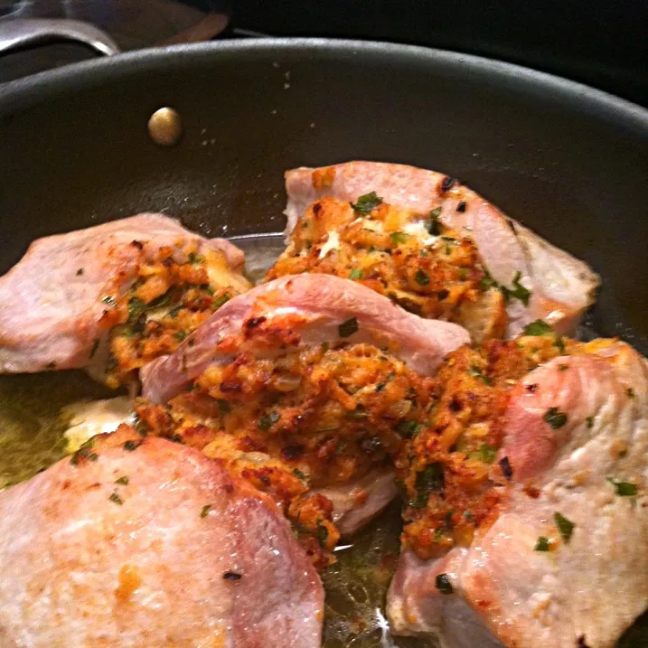 Snapdishの料理写真:Stuffed Pork Chops|K Goodnessさん