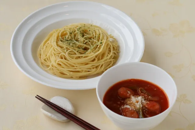 つけ麺ナポリタン|カゴメトマトケチャップさん