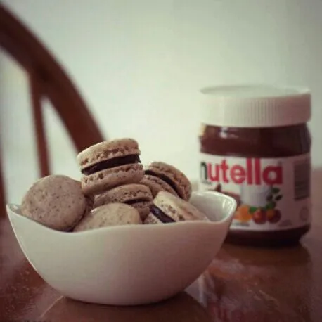 'nutella' macarons|Lauraさん