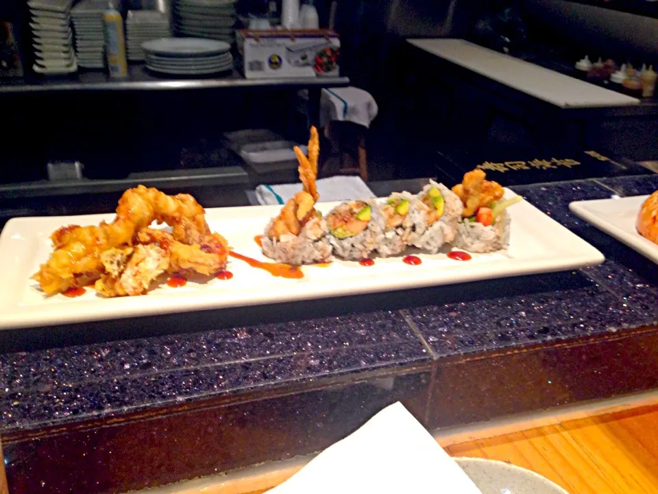 Soft shell crab rolls @kazin Las Vegas|amaja bryantさん