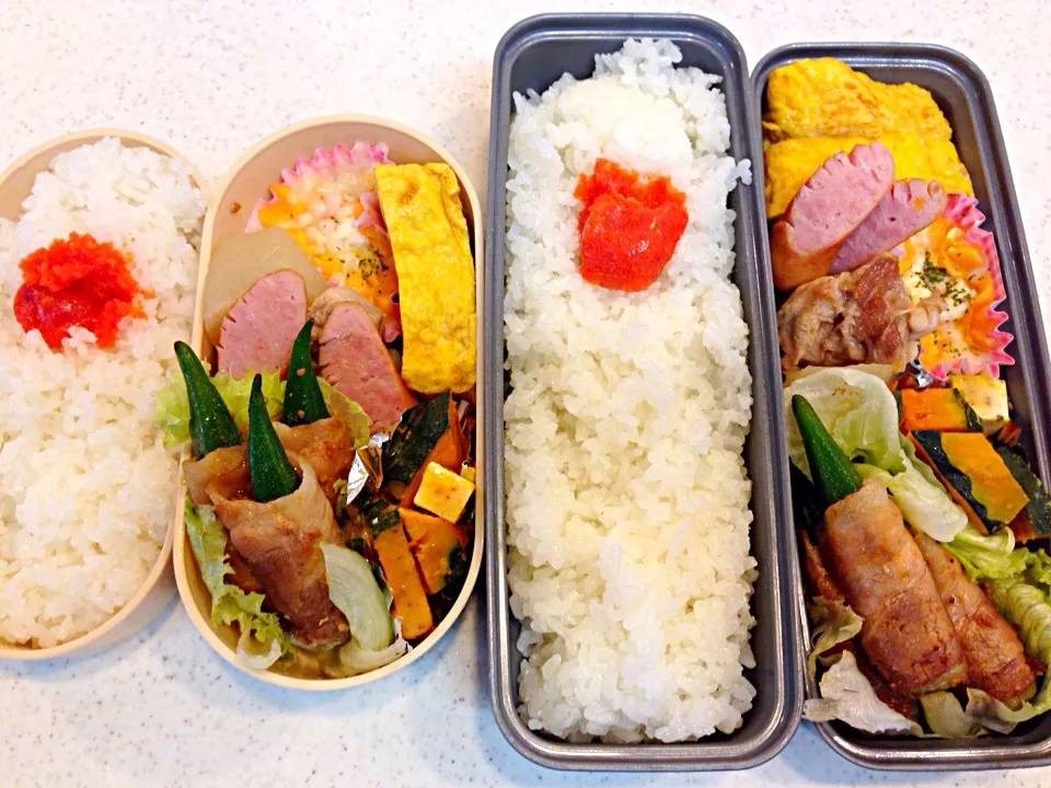 Snapdishの料理写真:オクラの肉巻弁当❗️|みゆさん