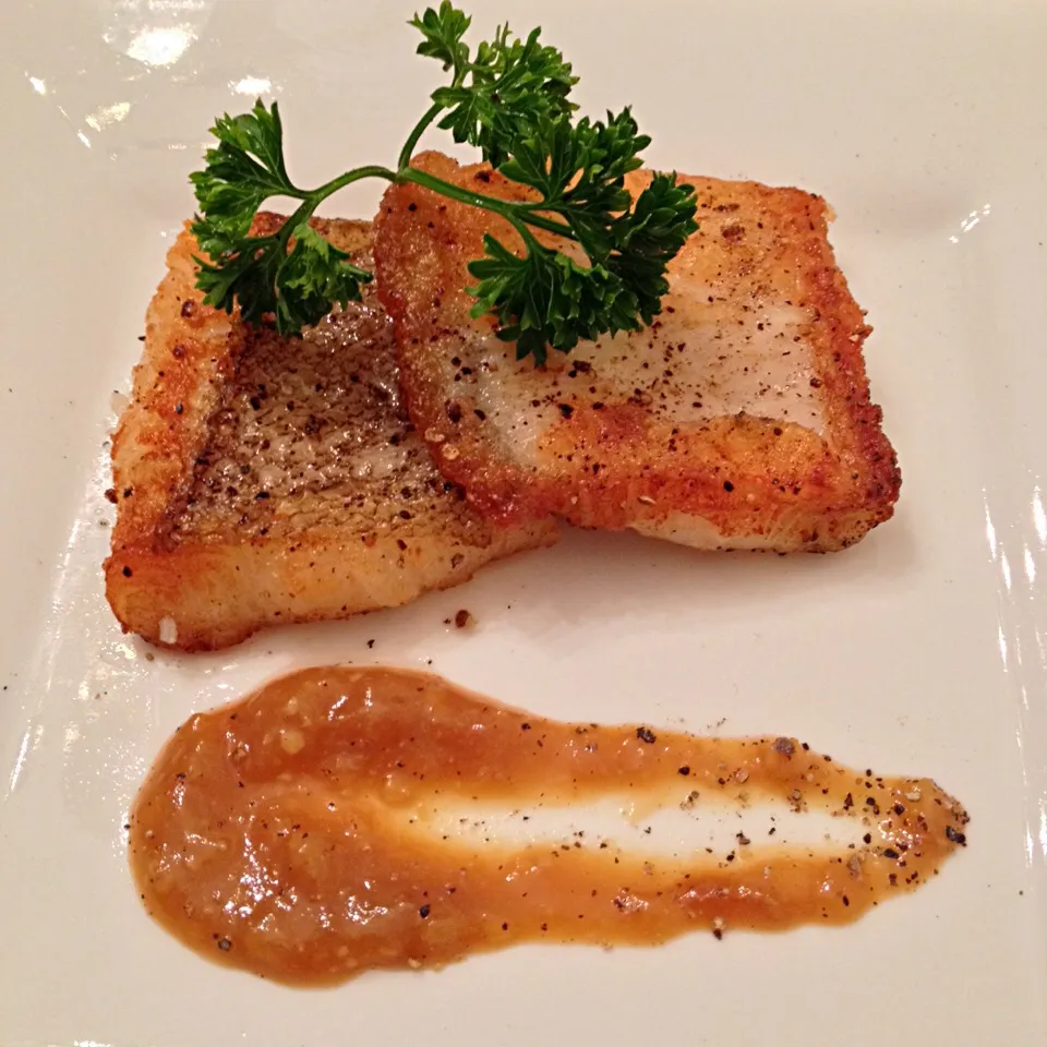 Pan sear flounder with white miso|@namamotoさん