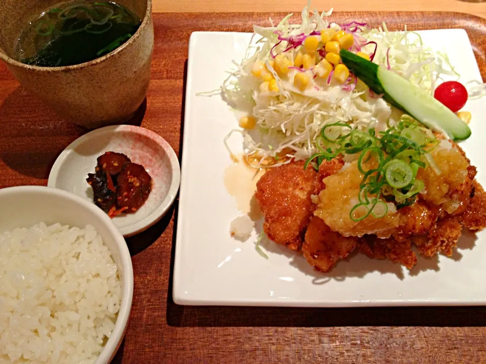 チキンカツ定食♥|サリーさん