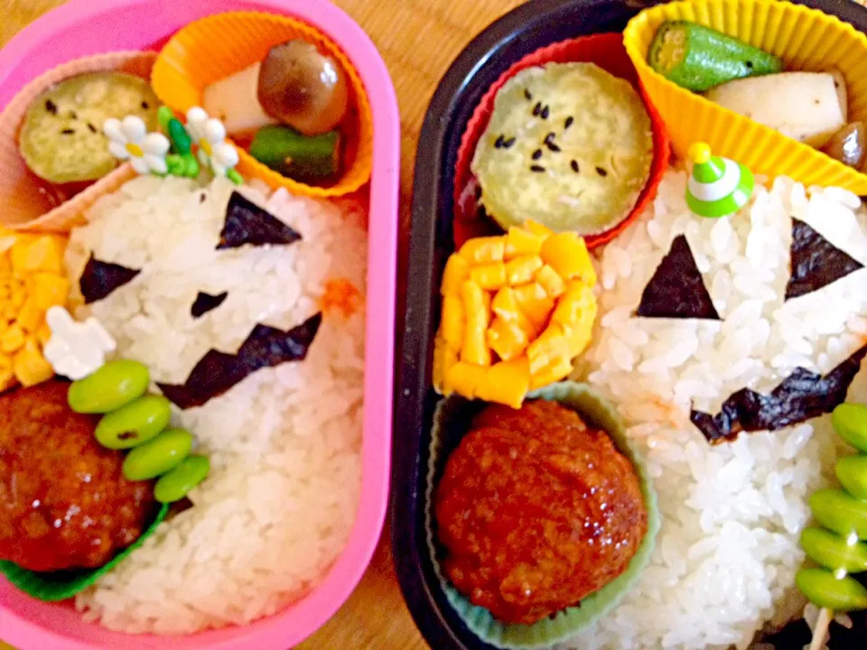 Snapdishの料理写真:幼稚園のお弁当 10/4⁂寝坊➰Halloween ghost ⁈⁂|5児のママさん