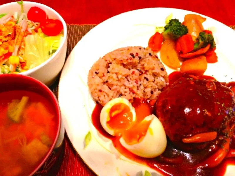 ハンバーグプレートo(｀ω´ )o|nao♡さん