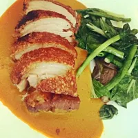 Crispy fried pork with Peanut sauce|marjさん