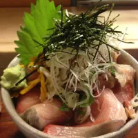 新秋刀魚たたきと鰤丼|佐藤邦義さん